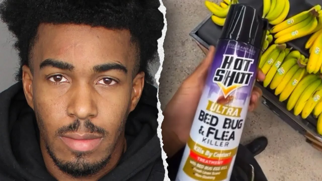 He sprayed Pesticides ON THE FOOD!