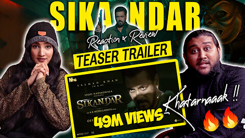 SIKANDAR ( Official Teaser ) REACTION/REVIEW | Salman Khan | Sajid Nadiadwala | Pakistani Reacts