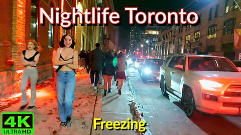 【4K】Toronto Nightlife Doesn't Stop for ANYTHING! (Friday Night) Canada 🇨🇦