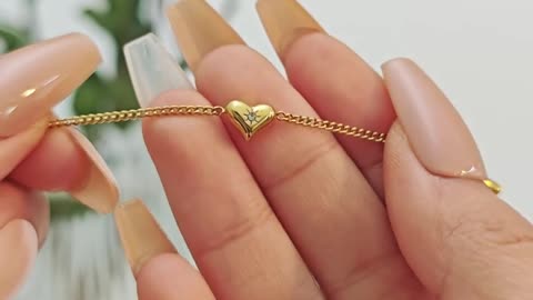 Elegant Zircon Heart Necklace for Women