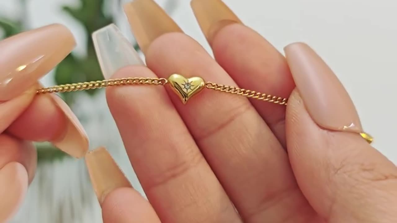 Elegant Zircon Heart Necklace for Women