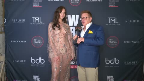 Model Dani wears Anthony Rubio backstage at New York Fashion Week #NUDE #NAKED