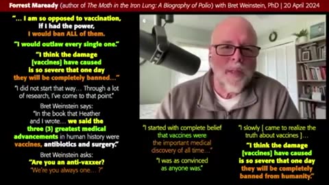 VACCINES HAVE CAUSED SO MUCH DAMAGE, ONE DAY THEY WILL BE BANNED, SAYS FOREST MAREADY ☠️