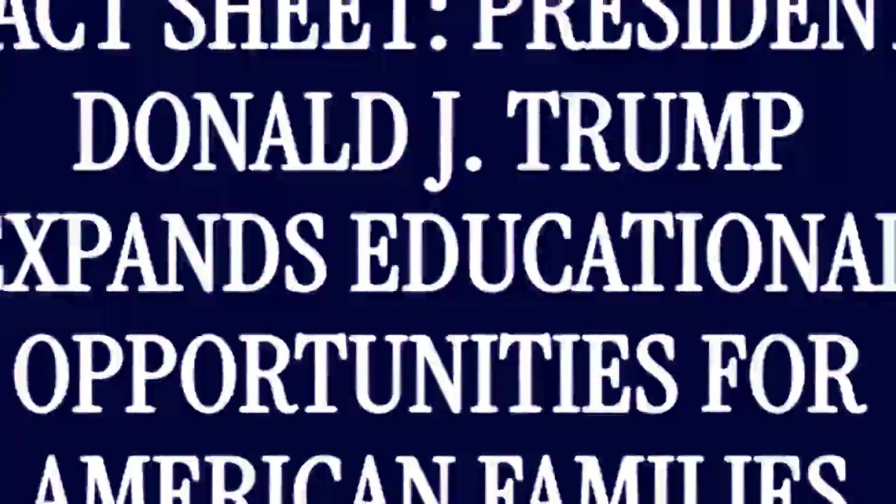 Trump expands educational opportunities for american families home school choice 🏫