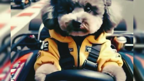 Watch This Dog Take the Wheel of a Formula 1 Car