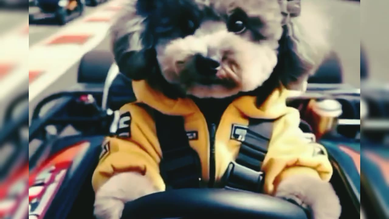 Watch This Dog Take the Wheel of a Formula 1 Car
