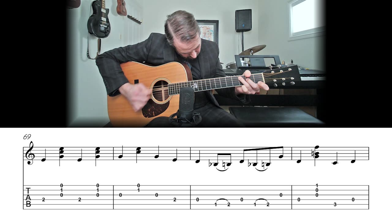 In the Sweet By and By - Bluegrass Carter Style Flatpicking Guitar Lesson (Sheet Music + TAB)