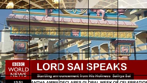 Sai Baba Returns! BBC News mock up