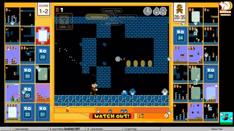 Super Mario Bros. 35 Course 1-2 in 1:28