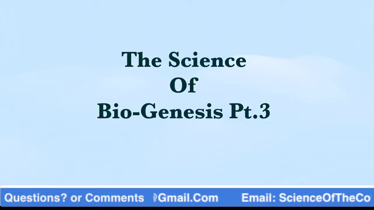 The Science Of Bio-Genesis Pt.3 + Let's Talk About Should Our Prayers Be Different On The Sabbath?