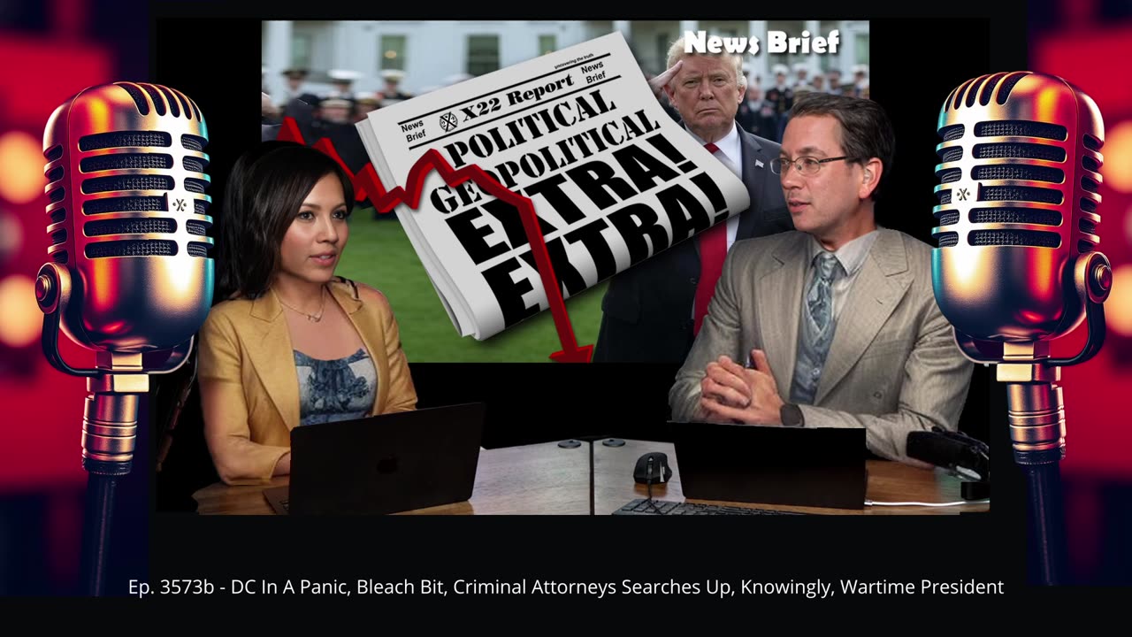 Ep. 3573b - DC In A Panic, Bleach Bit, Criminal Attorneys Searches Up, Knowingly, Wartime President