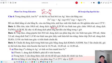 "VIDEO CHỮA ĐỀ THI THỬ LẦN 3 "
