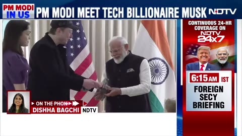 PM Modi To Meet Elon Musk In Washington Tonight