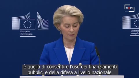 NOTIZIE DAL MONDO Von der Leyen: "Era di riarmo, l'Europa è pronta":i 5 punti del piano "Rearm Europe" per creare 800 miliardi di fondi in 4 anni....Il primo punto del piano è l'attivazione della clausola di salvaguardia