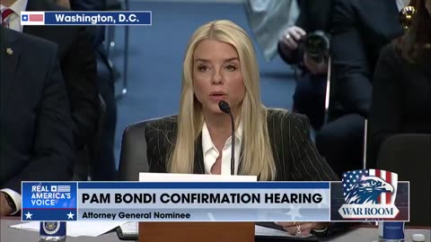 Pam Bondi Defends Kash Patel During her Confirmation Hearing