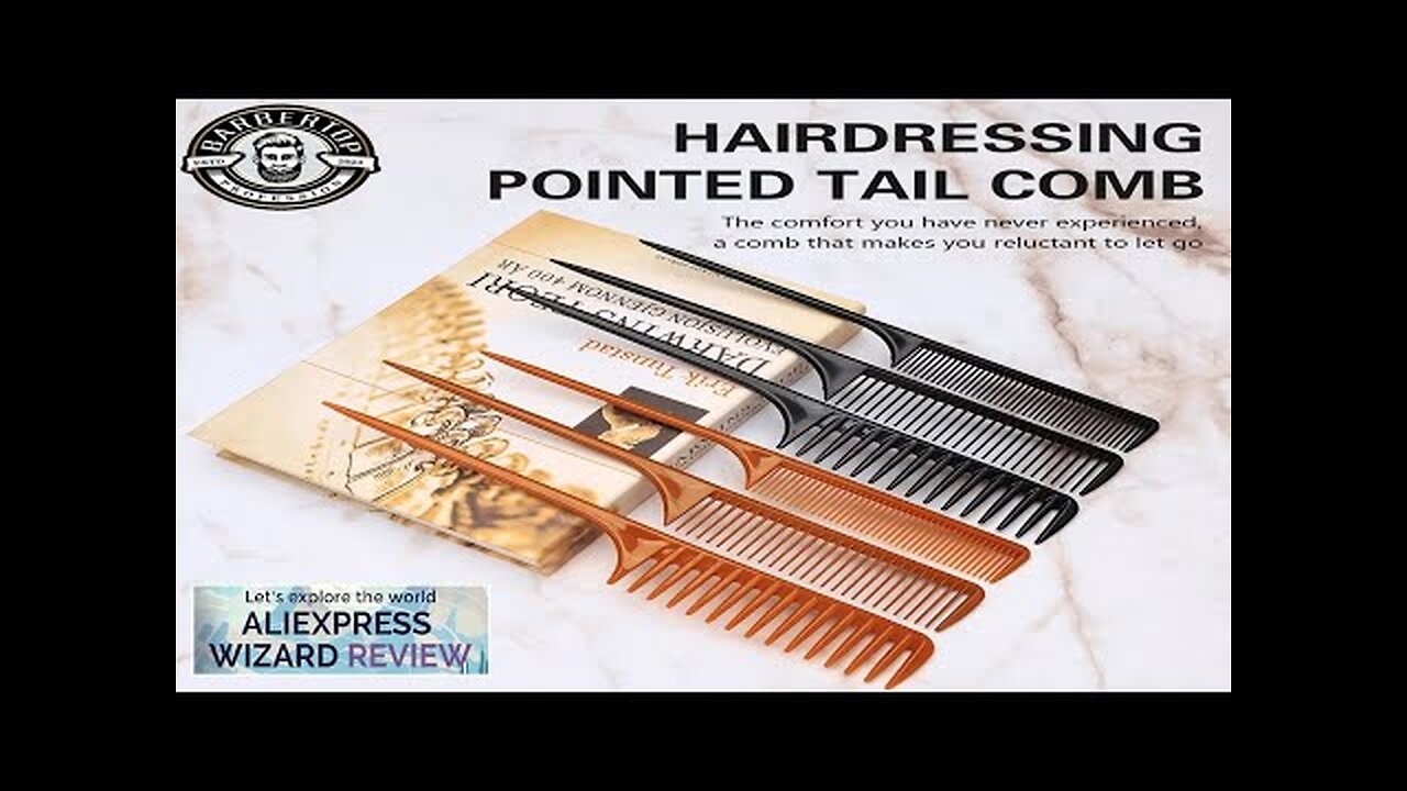 Professional Barber Comb Hair Accessories Brush Pointy Tail Comb for Wig Braid Review