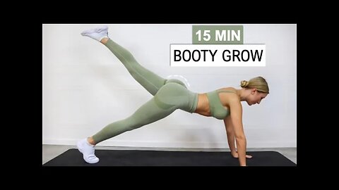 15 MIN GROW YOUR BOOTY | Daily Challenge | Slim Legs | No Jumps | Knee Friendly