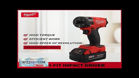 Milwaukee Brushless Impact Driver 300NM 18V Motor Cordless Rechargeable Lithium battery Review