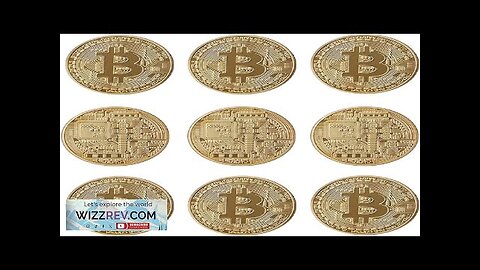 9PC Bitcoin Coin Physical Bitcoin with Protective Case Gold Plated Bitcoin Review