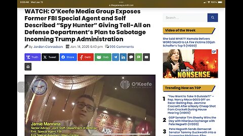 O’Keefe Media Group Exposes Former FBI Special Agent and Self Described “Spy Hunter” Giving Tell-All