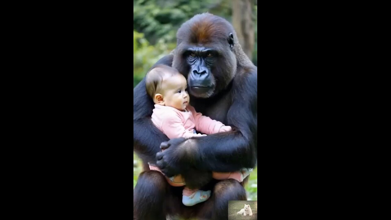 ape and baby