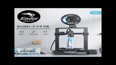 Creality 3D Ender-3 V3 KE Printer Upgrade Sprinte Direct Drive Extruder Hands-free Review