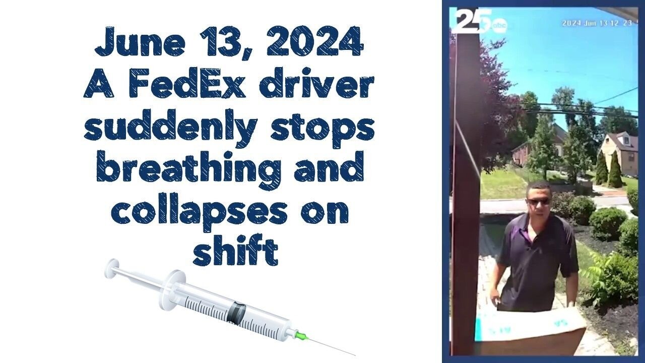 June 13, 2024: A FedEx driver suddenly stops breathing and collapses on shift.