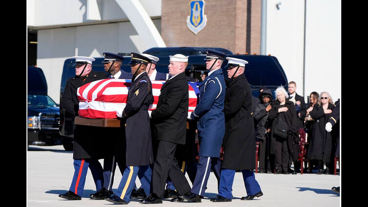 Carter's Casket Arrives at Capitol, Where He Will Lie in State