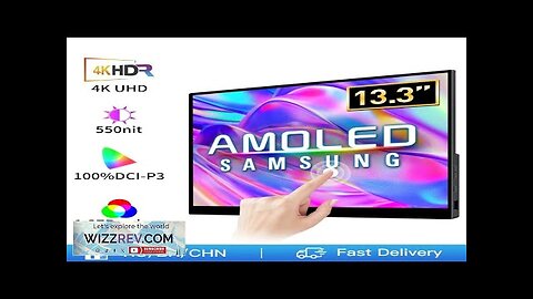 13.3 Inch 4K OLED Touch Screen Portable Monitor 3840*2160 With Type-C HDMI-Compatible Review