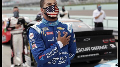 NASCAR's Bubba Wallace Sneers at Thought of Trump Possibly