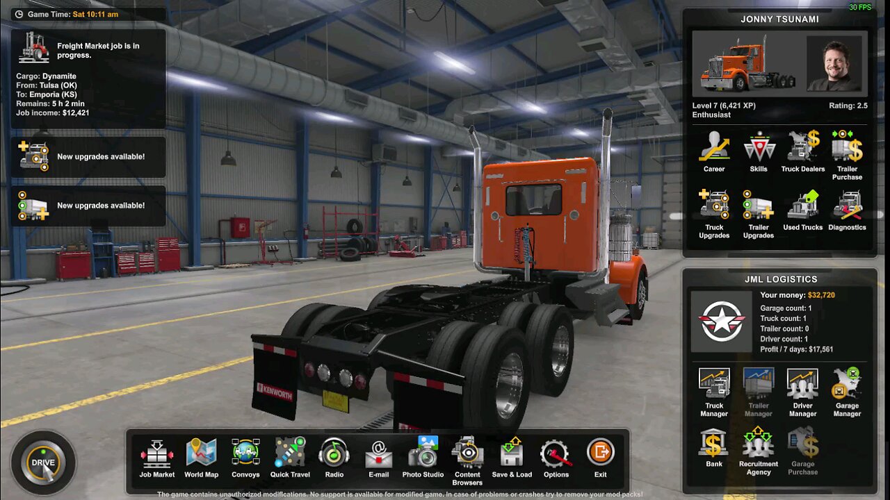 going through Wichita KS on American Truck Sim