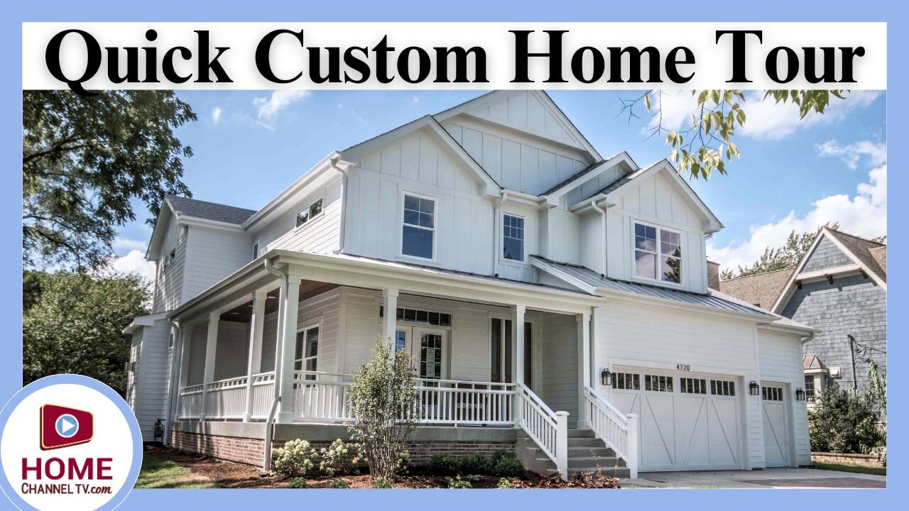 QUICK Custom Home Tour - BEAUTIFUL Traditional House Design Ideas