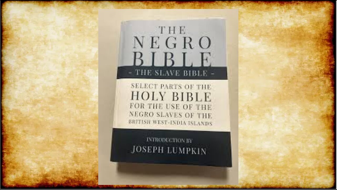 THE NEGRO BIBLE & THE CHRISTIAN CHURCH