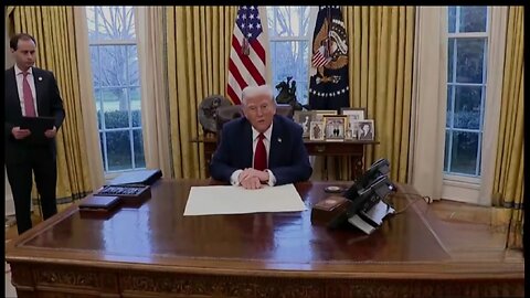 President Trump Signs (2) Aviation Executive Orders Following Yesterday's Crash