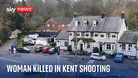 The suspect in the fatal shooting of a woman at a pub in Kent