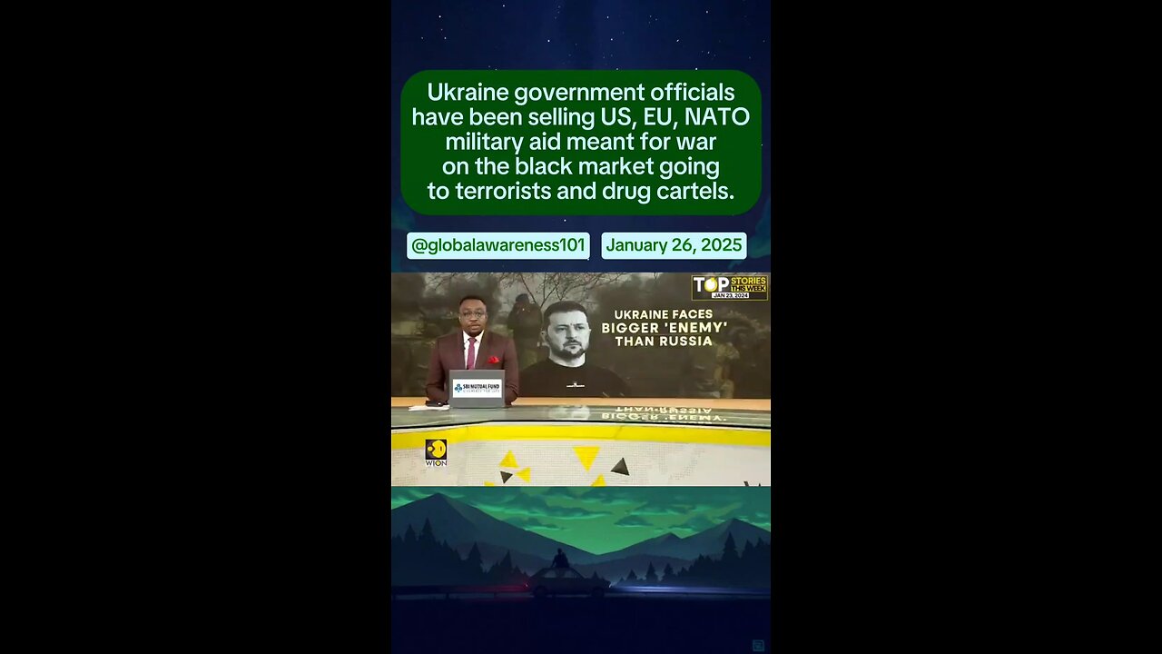 Ukraine government officials have been selling military aid on black market.