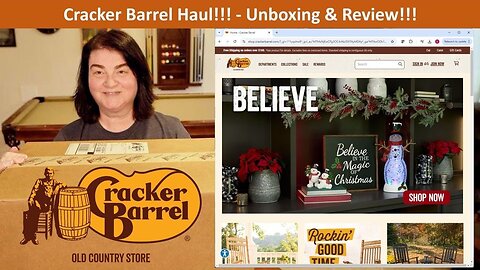 Cracker Barrel Shopping Haul - Unboxing & Review!!! #crackerbarrel #shoppinghaul #holidaydecor