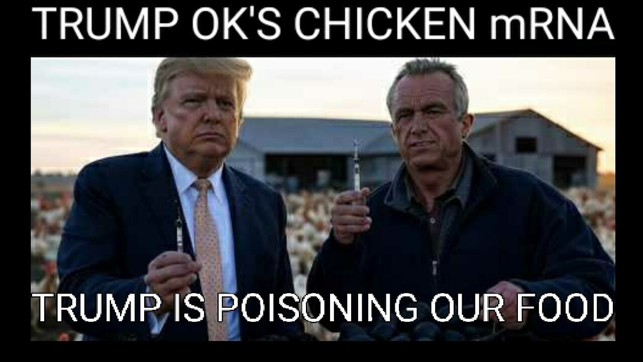 WARNING! Trump Gives BIRD FLU VAXX Gov. Approval to Gene Edit the Chicken and Egg Supply! To Gene Edit You