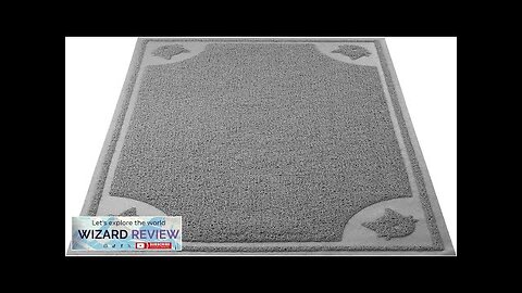 Mr. Pen- Large Cat Litter Mat 23.5”X 35.2” Gray Trapping Mat Review