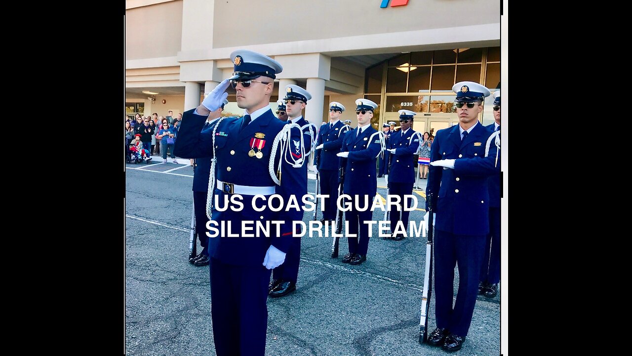 US Coast Guard’s Silent Drill Team Performance at Grand Opening of Coast Guard Exchange in Virginia