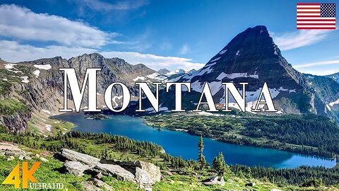 MONTANA (4K Relaxation Film) - Scenic Drives in Montana Nature at Every Turn - 4K Nature Video 24h