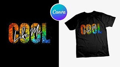 T-shirt typography Design Tutorial with Canva I Canva tutorial l easy canva l T-shirt typography