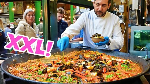 LORD of PAELLA! 🇬🇧 Massive Borough Market Street Food Tour (London)