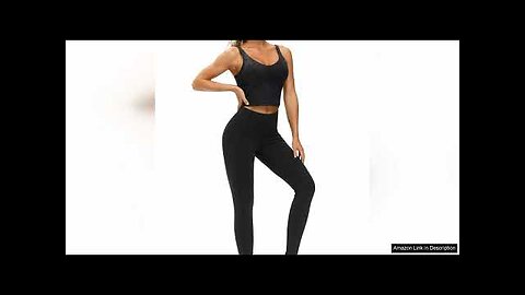 THE GYM PEOPLE Thick High Waist Yoga Pants with Pockets, Tummy Control Review