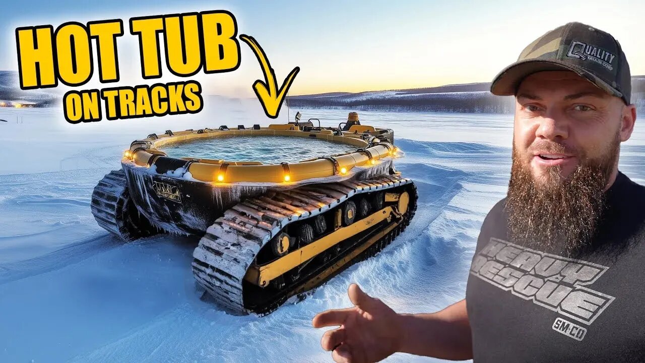 Building a Hot Tub on Snow Tracks Might Be My Best Idea Ever!. | PSN Experiment