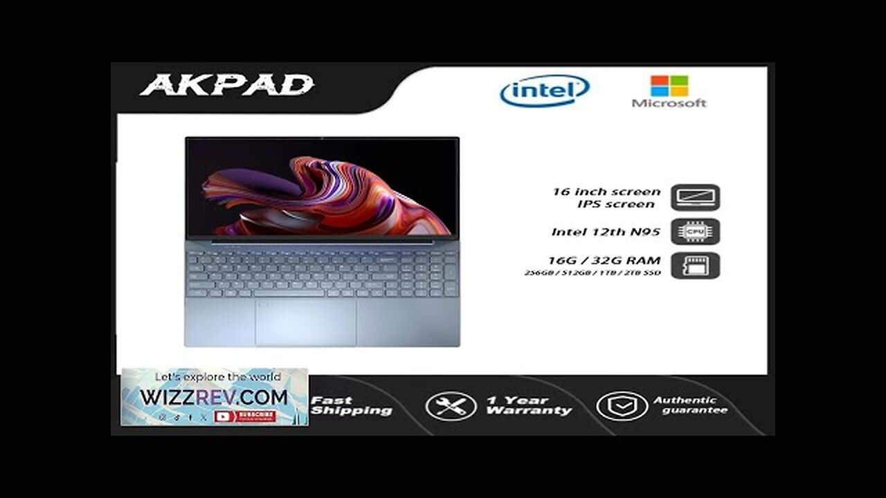 Hot AKPAD Intel Gaming Laptop 16 Inch 1920x1200 IPS Alder Lake-N95 16G+1TB Review