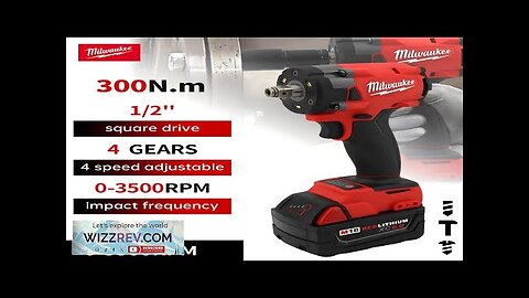 Milwaukee Electric Brushless Cordless Impact Wrench 300NM High Torque 3500RPM Automotive Review