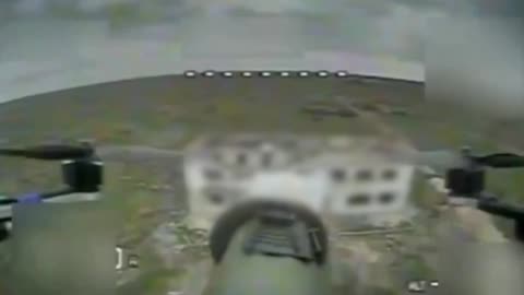 The Russian military showed ingenuity by equipping the drone with a grenade launcher.