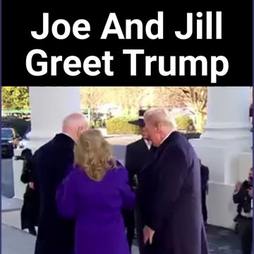 Joe And Jill Greet Trump