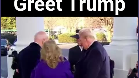 Joe And Jill Greet Trump